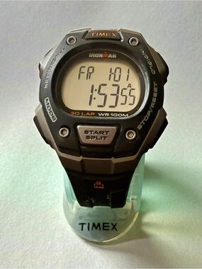 Timex Ironman 30-Lap Digital Watch TSR621 Indiglo WR100M Chronograph